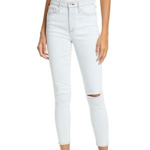 High waist jean Rag & Bone Nina high rise ankle skinny light wash